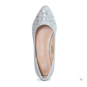 Lauren Lorraine Kelsey Embellished Pointed Ballet Flats, SIZE 9.5 // New in Box
